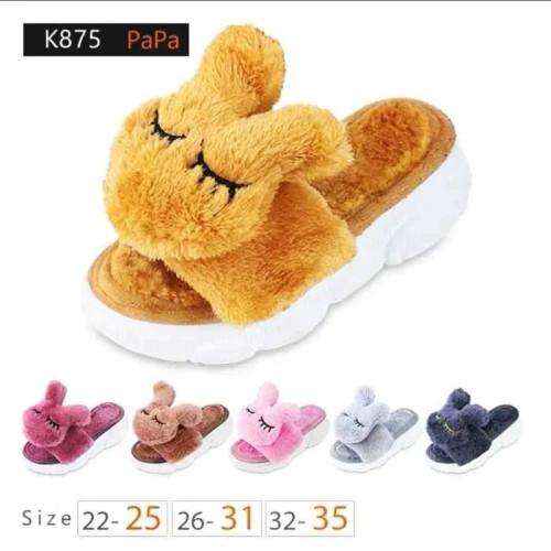 دمپایی دخترانه مدل تدی