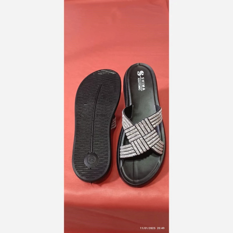 صندل زنانه شیما مدل گندم زیره pu