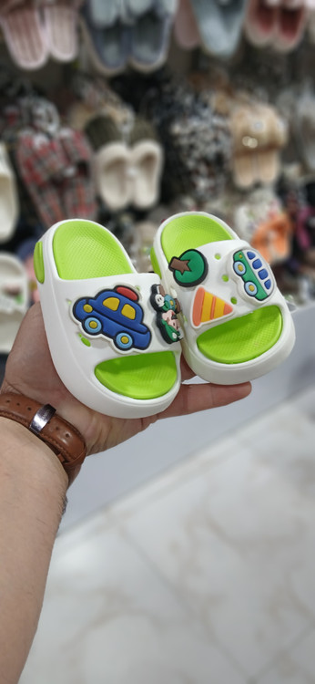 دمپایی ماشینی سبز