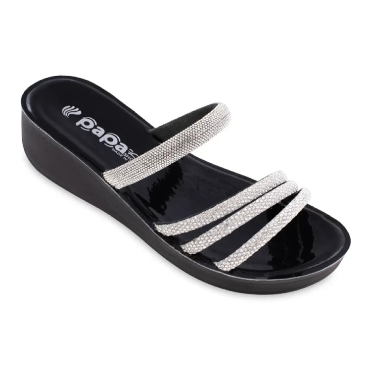 صندل زنانه مشکی مدل ژینا ، زیره pu سبک و راحت