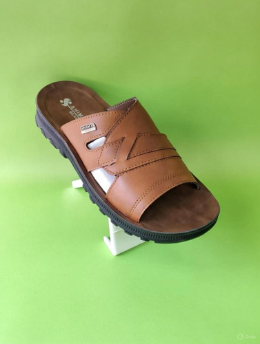 صندل طبی مردانه شیما ، مدل میلاد رنگ گردویی سبک و نرم و راحت