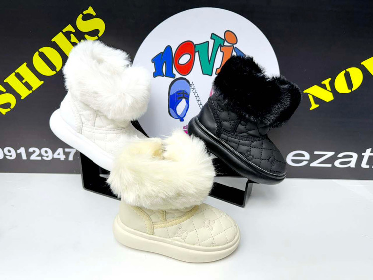 نیم بوت خزدار دخترانه و پسرانه ، گرم و نرم و بادوام