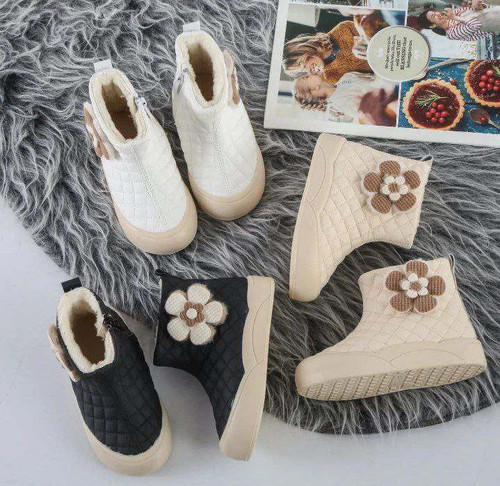 نیم بوت خزدار دخترانه گرم و نرم و راحت و بادوام