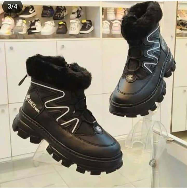 بوت خزدار ، زیپ دار دخترانه و پسرانه گرم و راحت و سبک